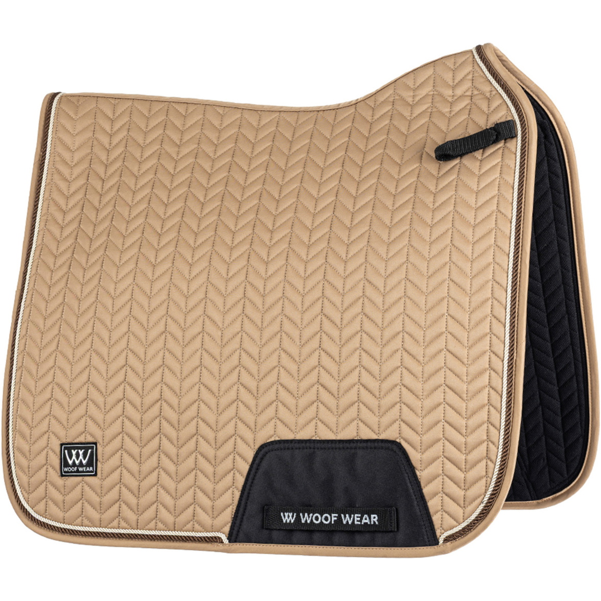 2025 Woof Wear Herringbone Dressage Saddle Pad WS0043-CARA - Caramel
